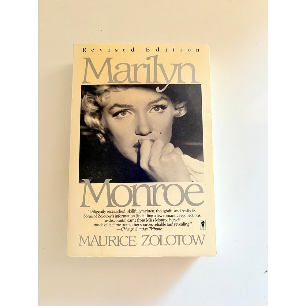 Signed Marilyn Monroe Biography by Maurice Zolotow | 1990 Revised Edition